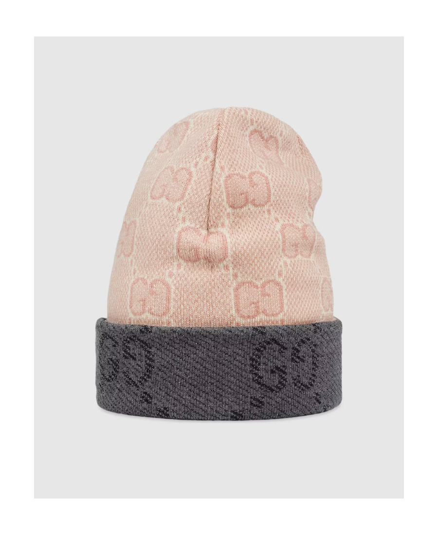 Gucci Gg Wool Beanie In Black