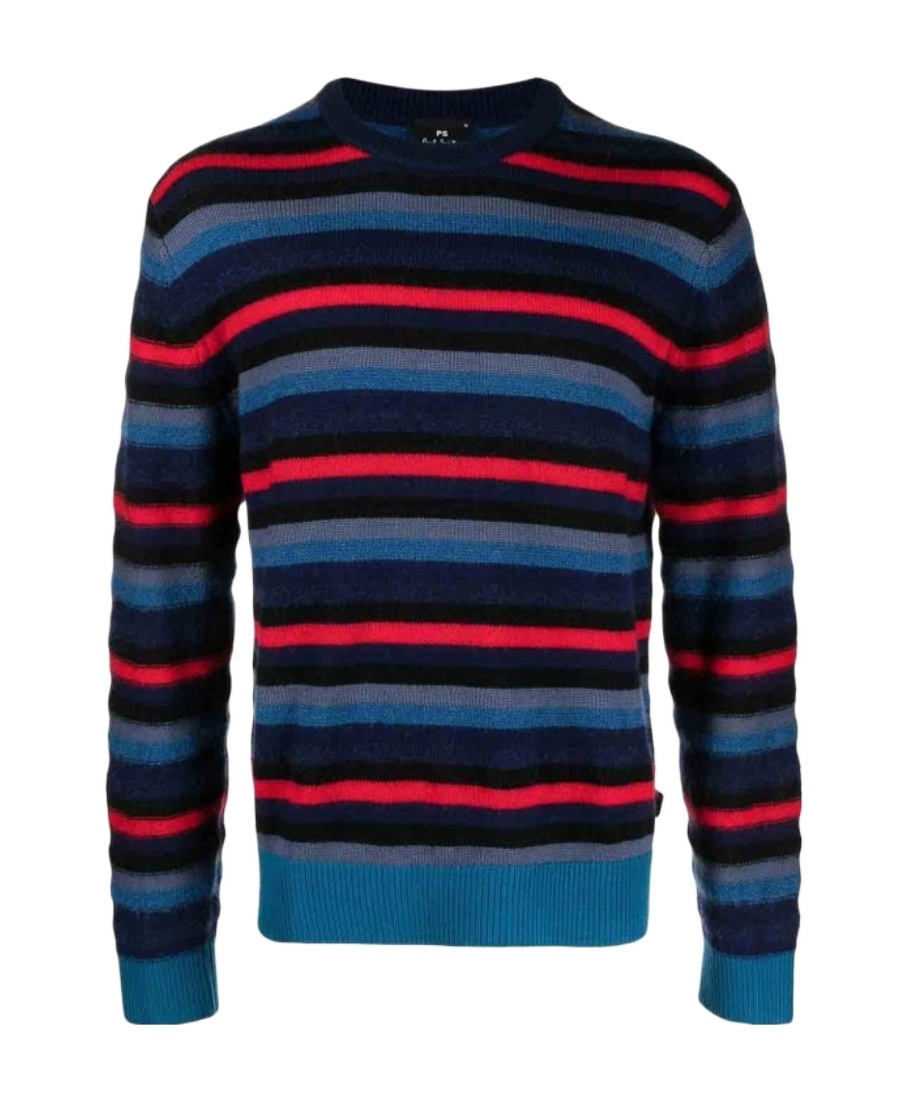 PAUL SMITH CREW-NECK STRIPE-PATTERN JUMPER