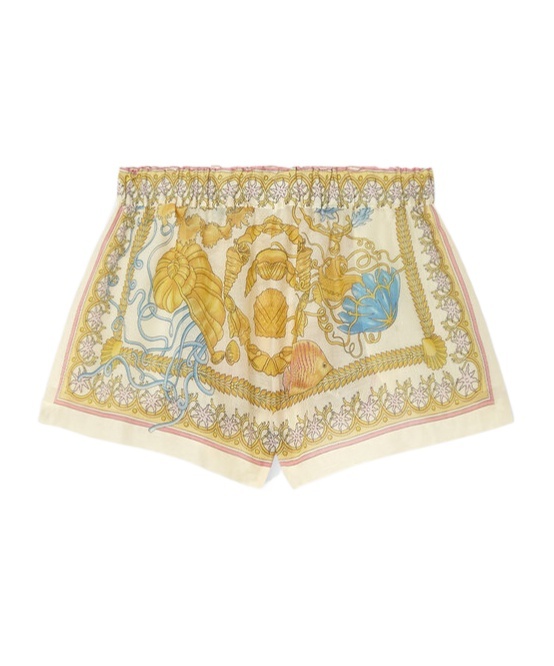 Versace Off-white Underwater Barocco Cover-up Shorts