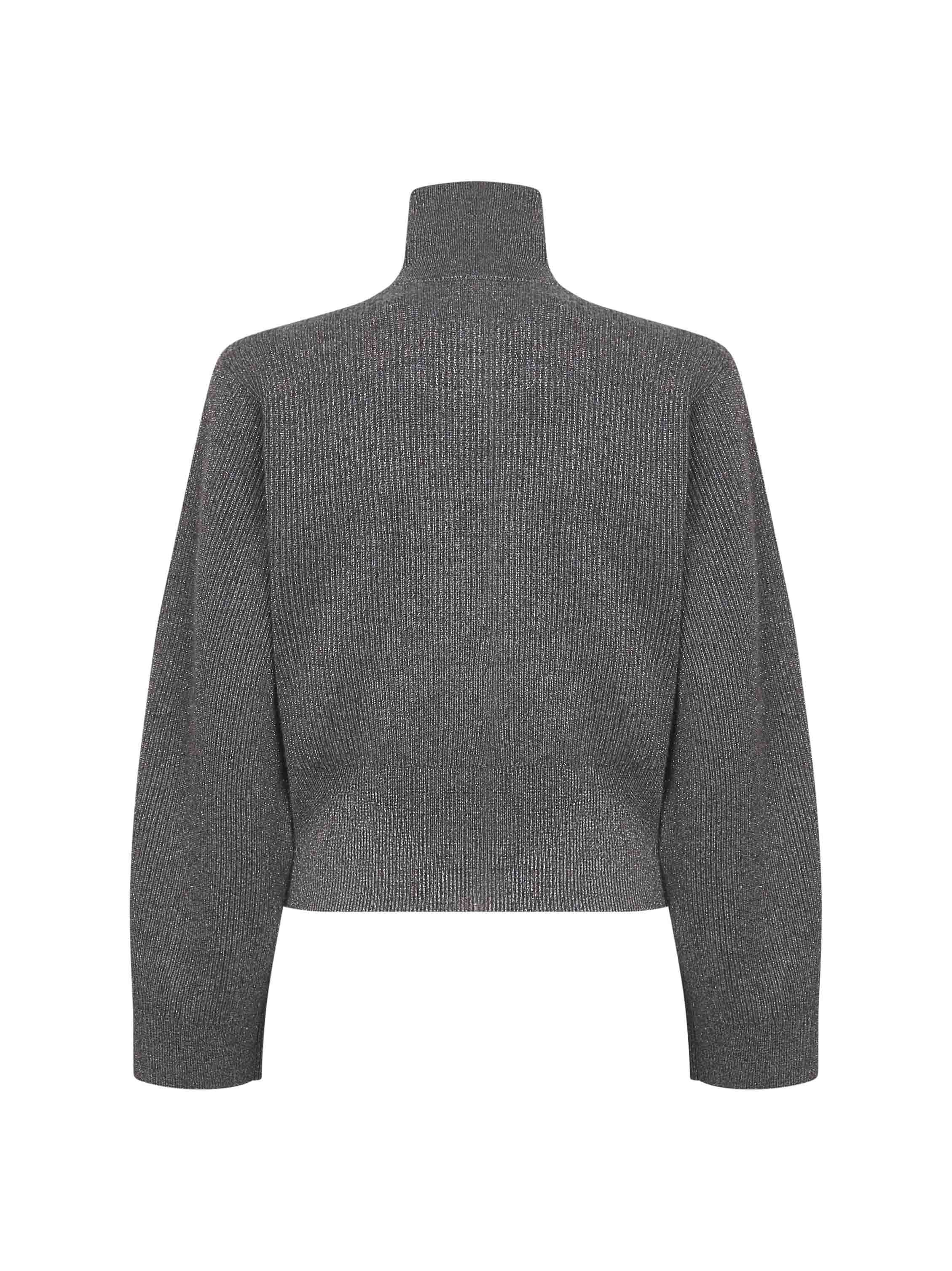 Brunello Cucinelli Long-sleeved Cardigan In Gray