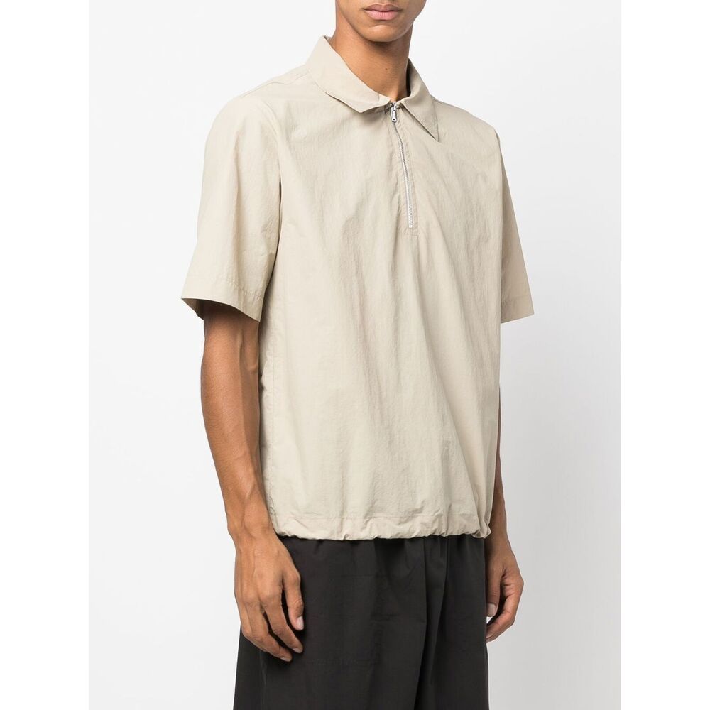 Nanushka Half-zip Short-sleeve Polo Shirt In White