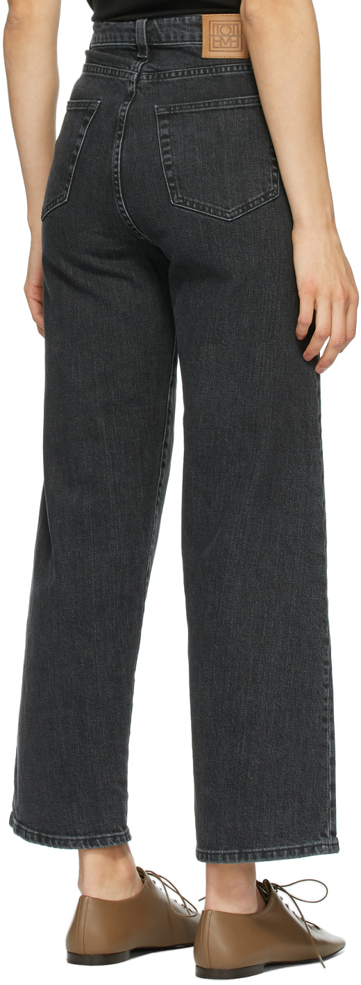 Totême Wide-legged Jeans In Black