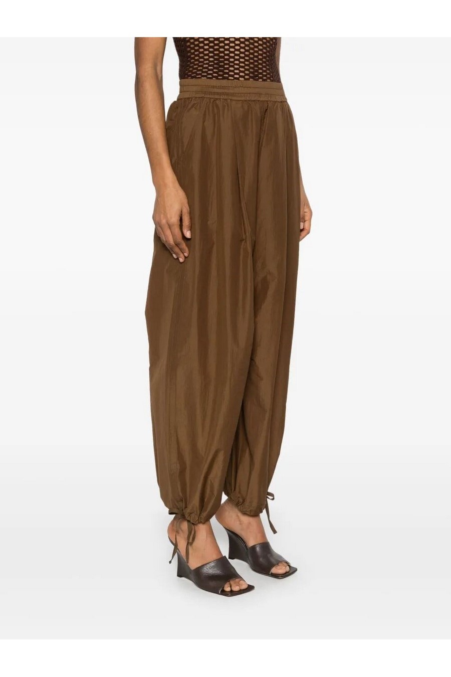 Philosophy Di Lorenzo Serafini Relaxed Fit Trousers With Tapered Leg In Brown