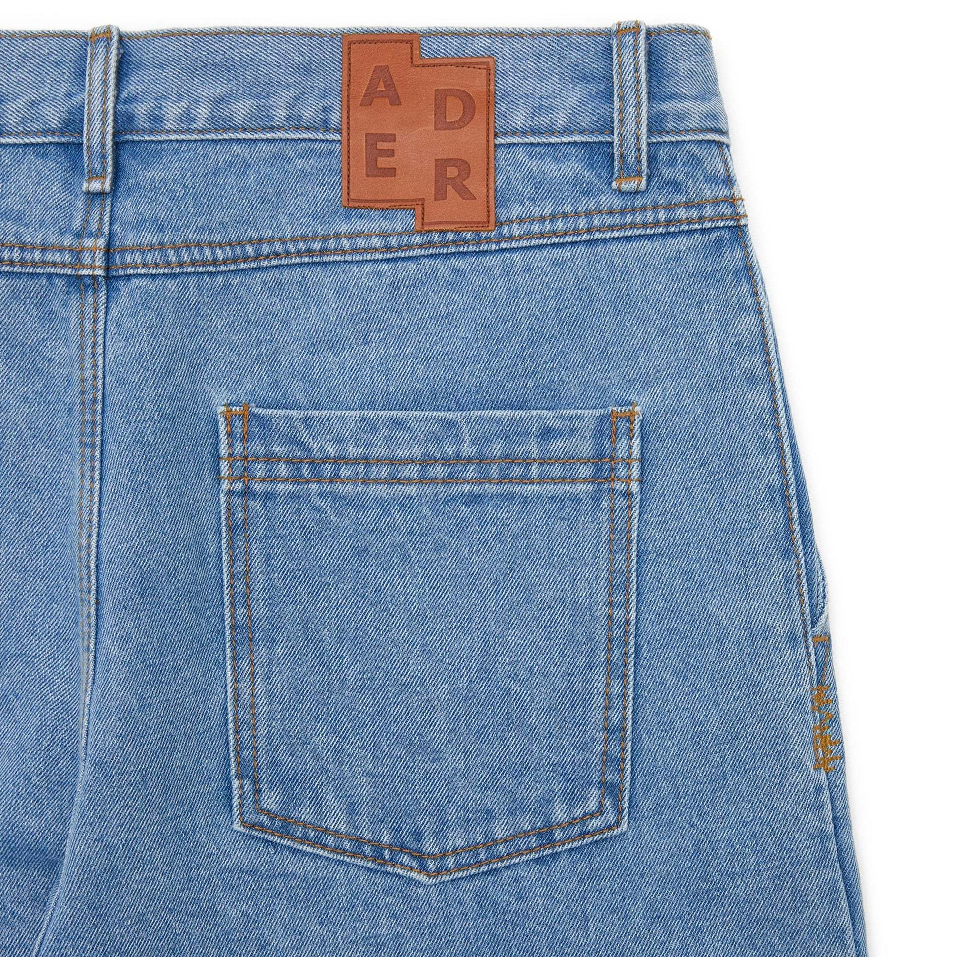 Ader Error Logo Jeans In Blue