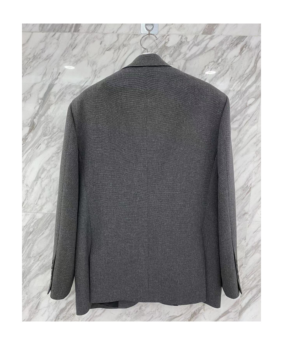 Shop We11 Done Logo-patch Notched-lapels Blazer In Black