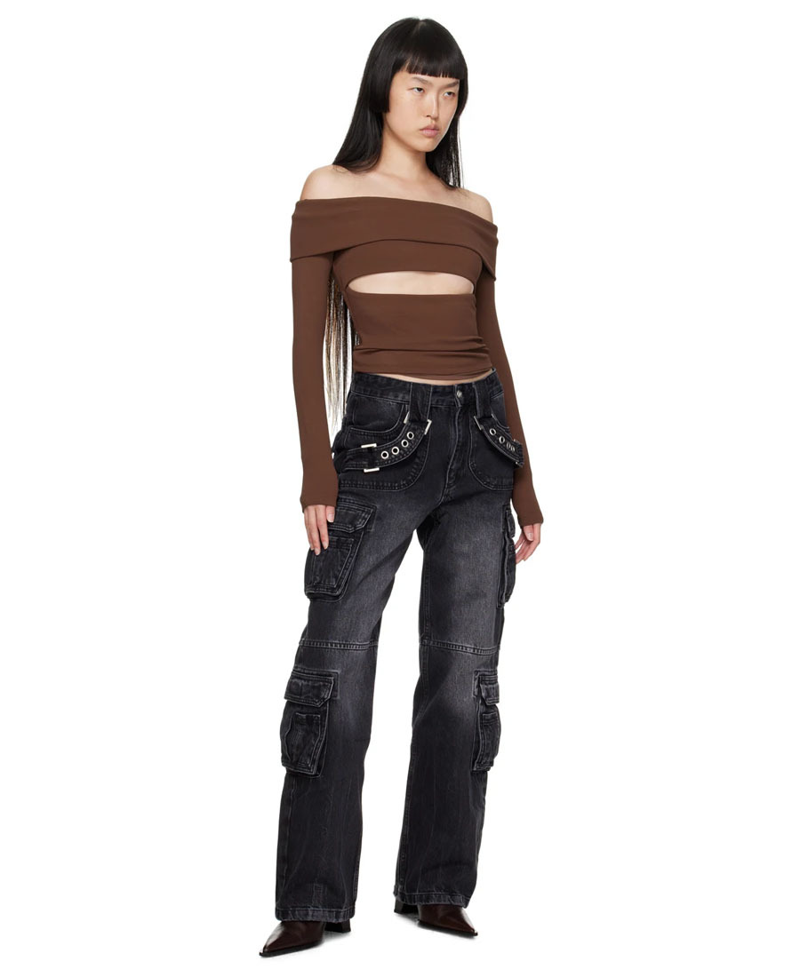 Misbhv Elena Long-sleeved Blouse In Multicolor