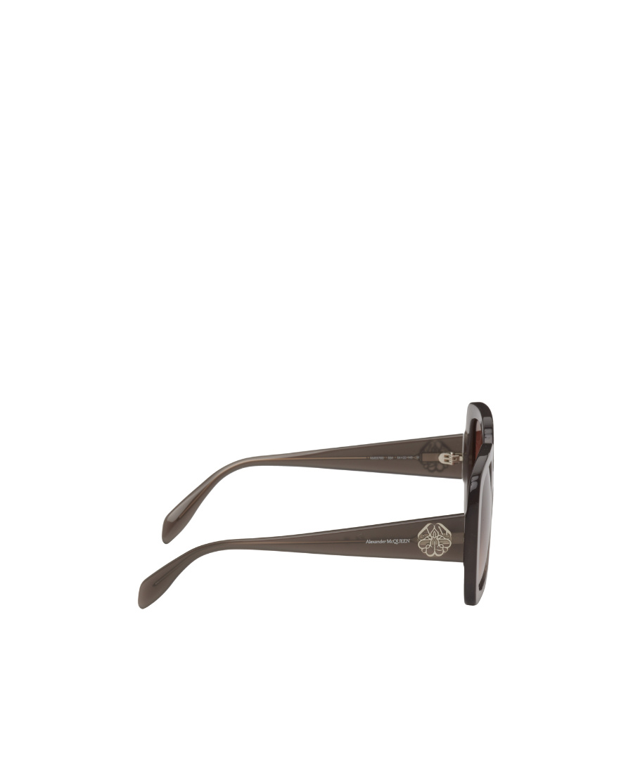 Alexander Mcqueen Eyewear Square Oversized Frame Sunglasses In Brown
