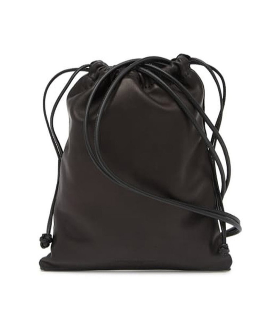 Alexander Wang Drawstring Splicing Shoulder Bag In Black