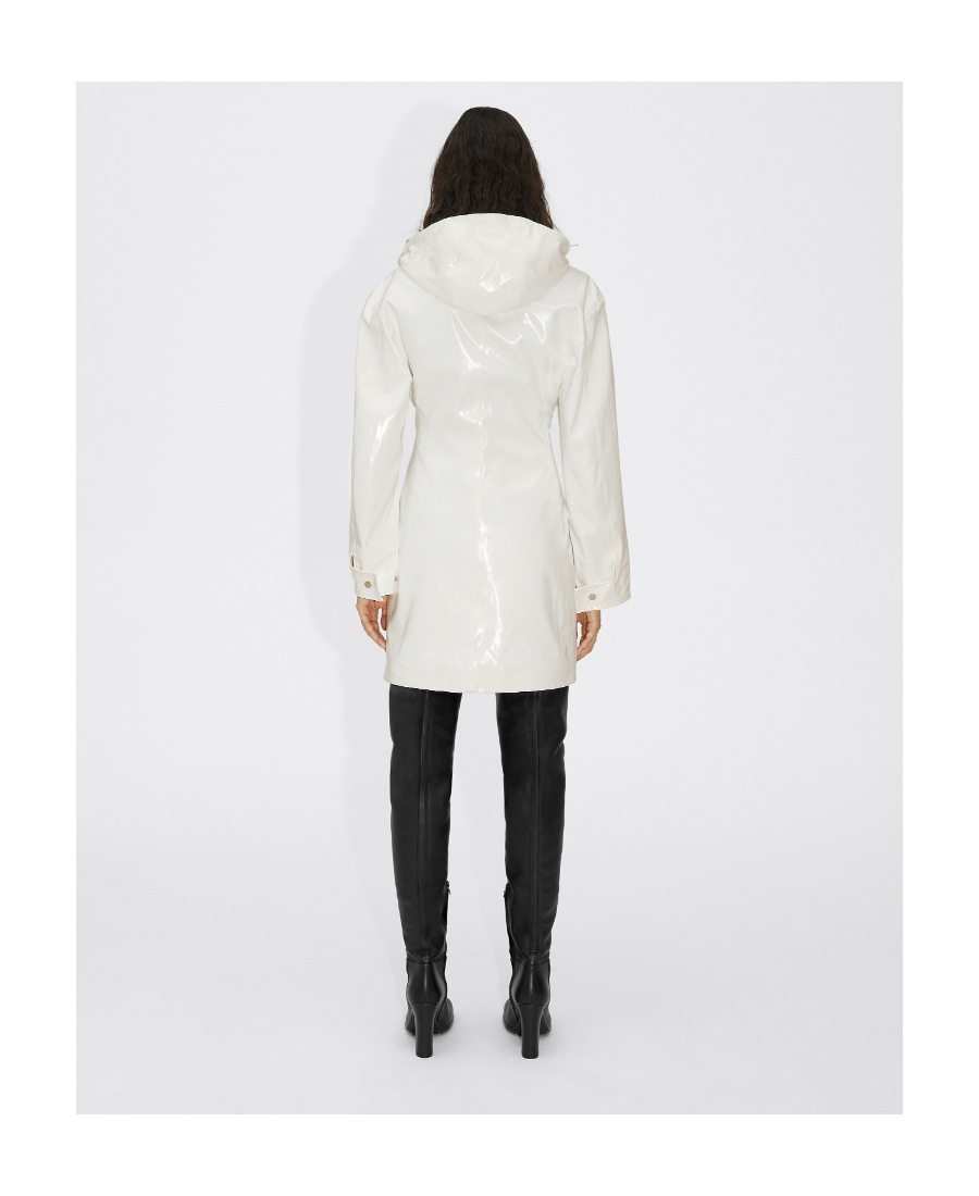 Bottega Veneta Zip-up Hooded Parka In White