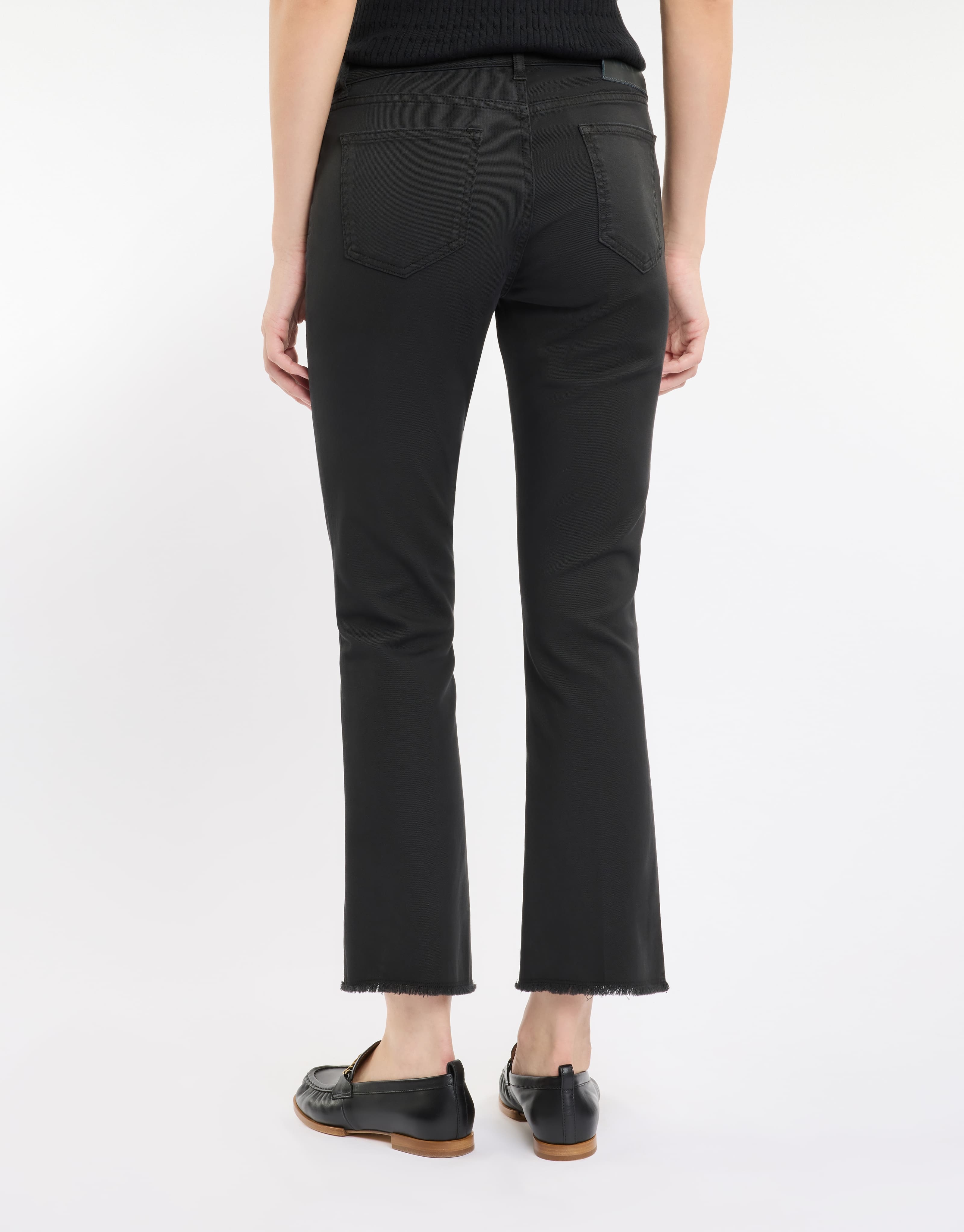 Fay Klassische Cropped-jeans In Black