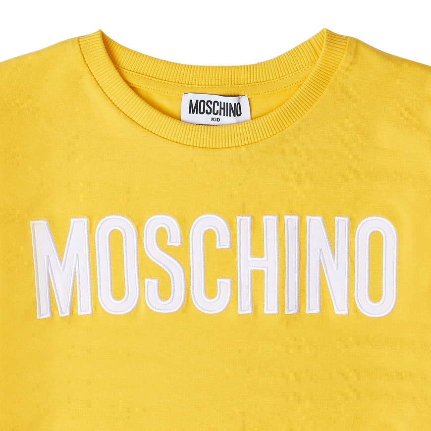 Moschino Item O-neck Short-sleeved T-shirt In Yellow