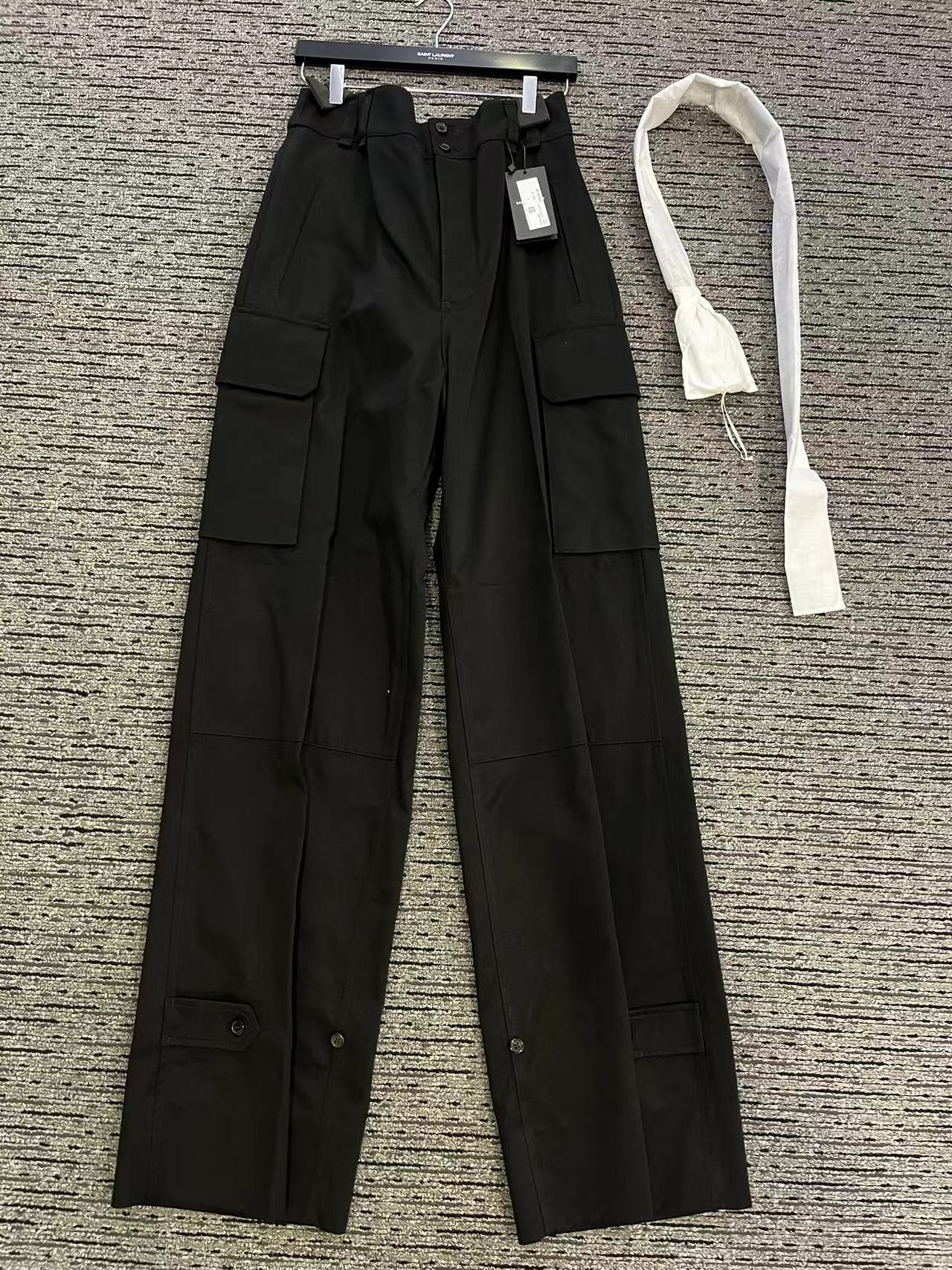 Saint Laurent Belt-loop Casual Pants In Black