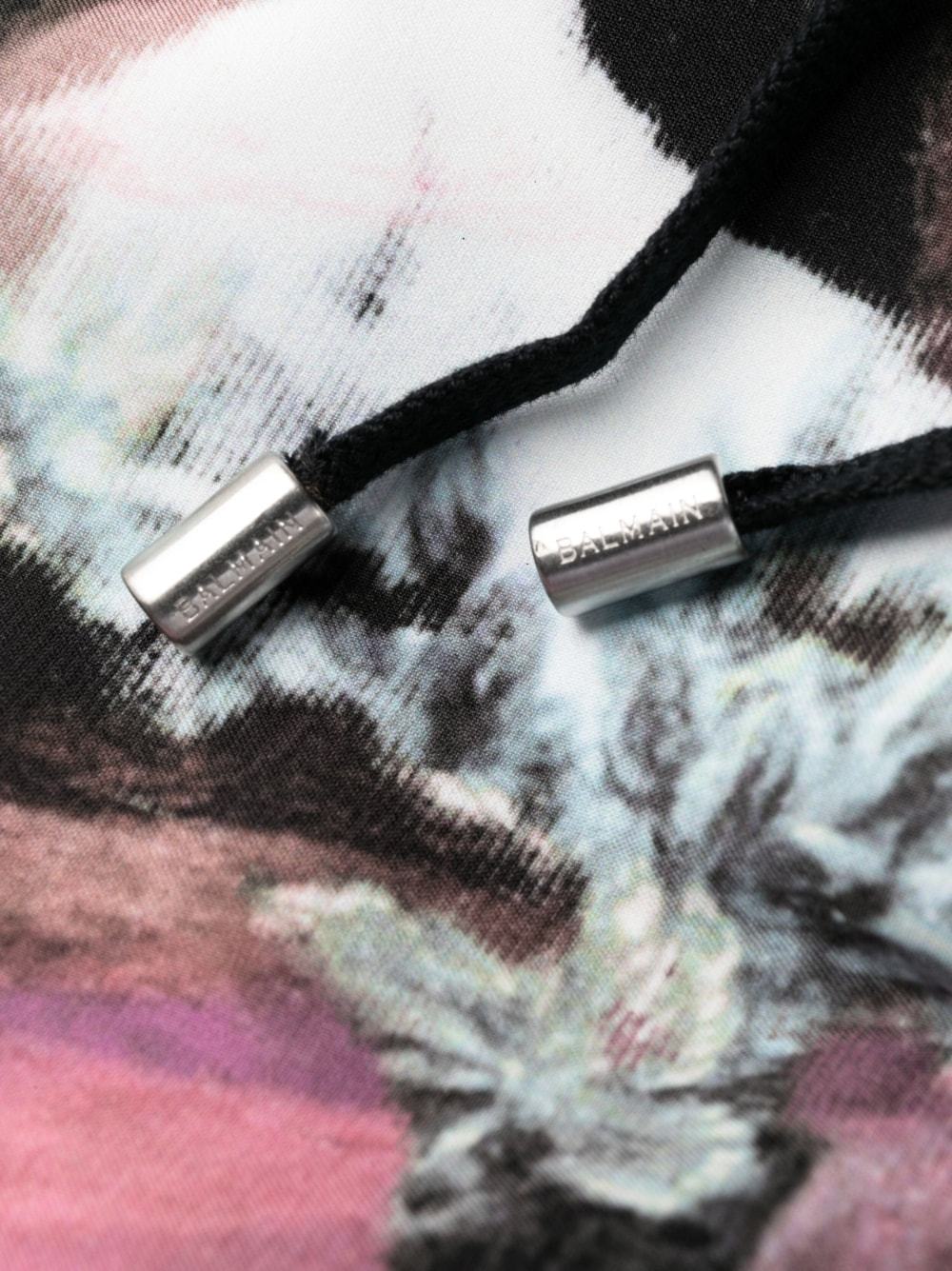 BALMAIN PASTEL-PRINT TRACK PANTS