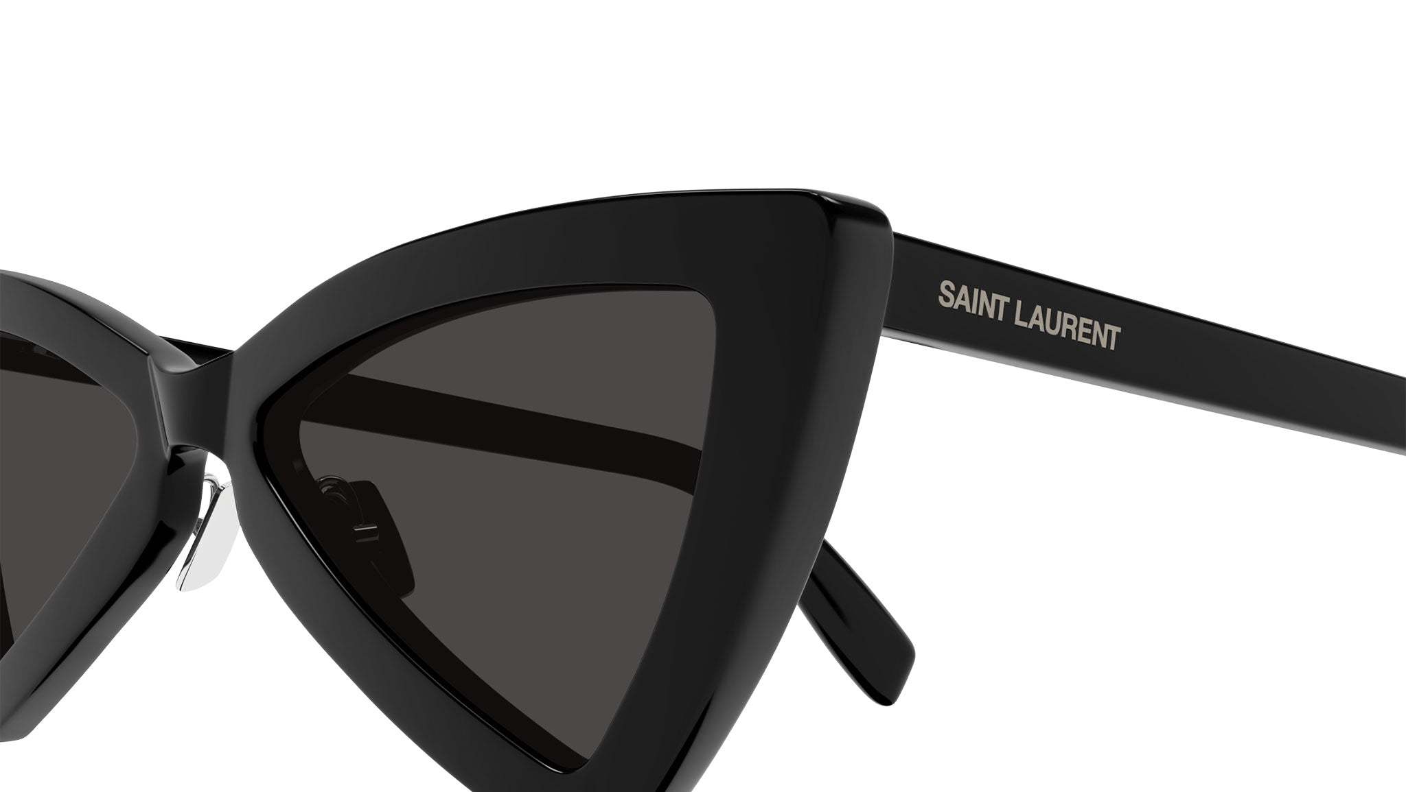 Saint Laurent Geometric-frame Sunglasses In Black