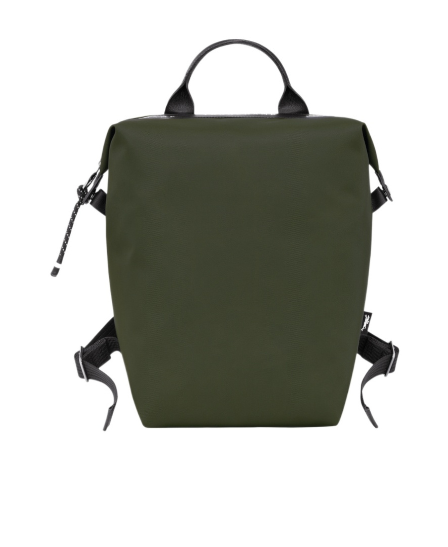 Longchamp Leather Backpack In Green