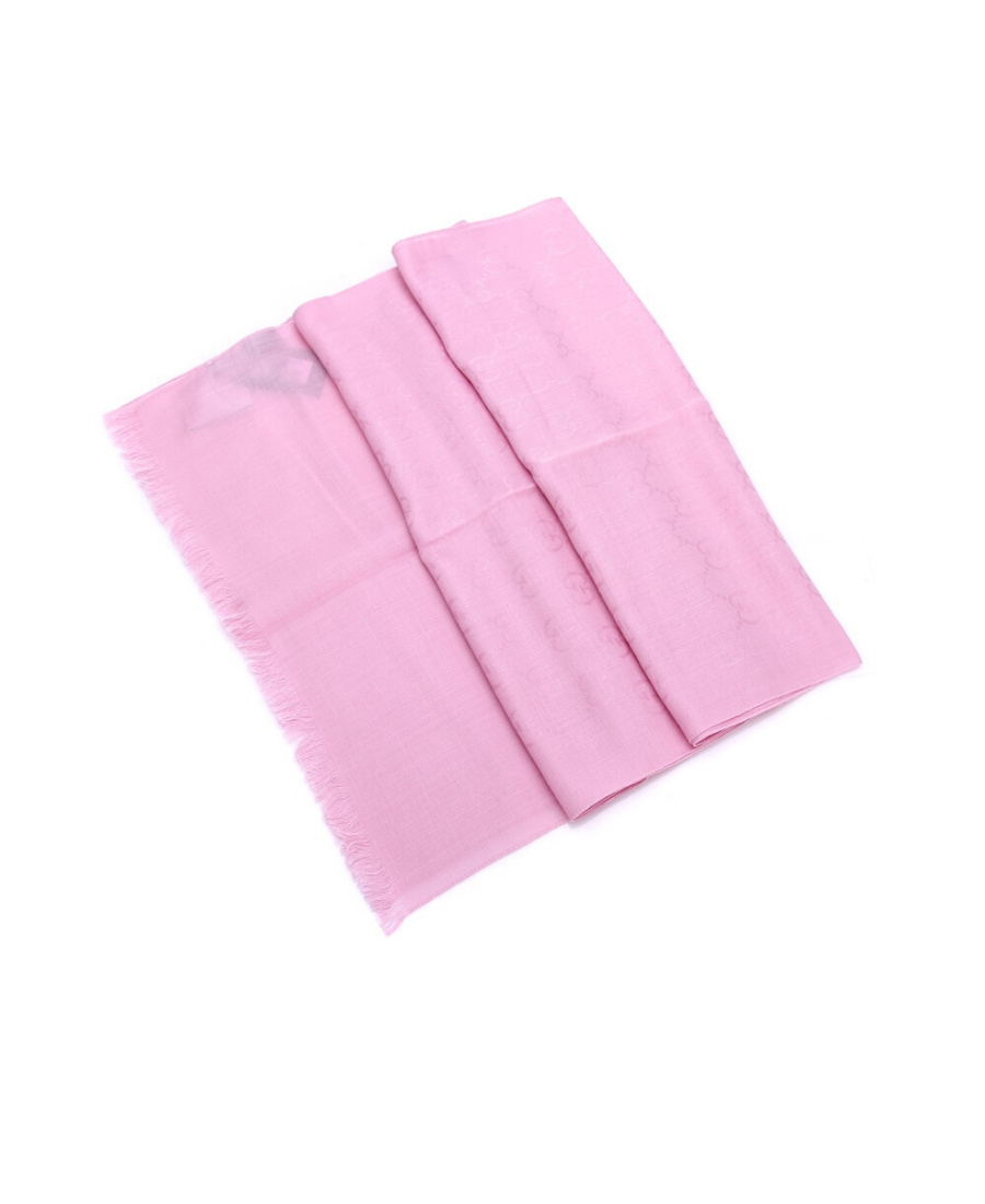 Gucci Logo Leisure Scarf In Pink