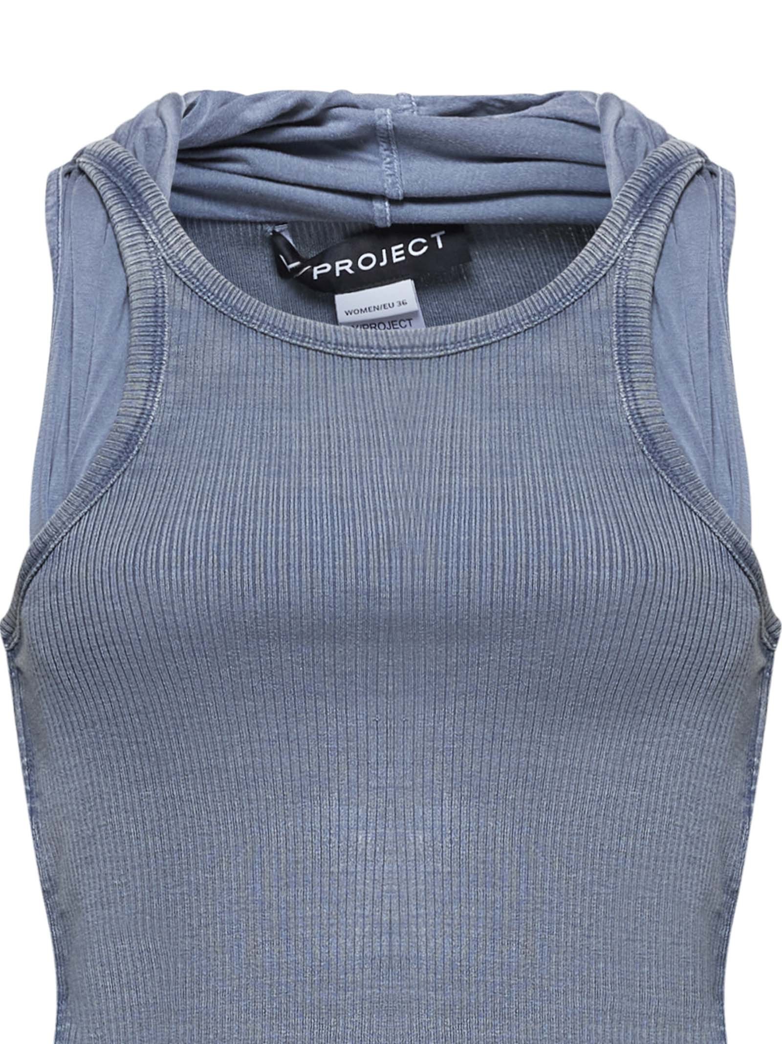 Y/PROJECT SCARF-INSERT TANK TOP