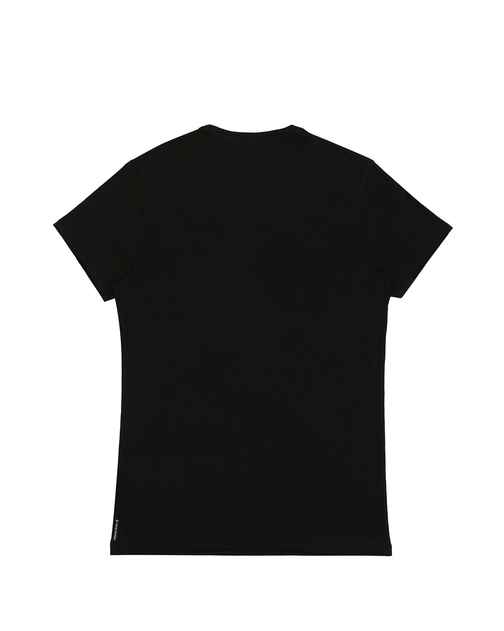 Armani Jeans Round-necked Logo T-shirt In Black