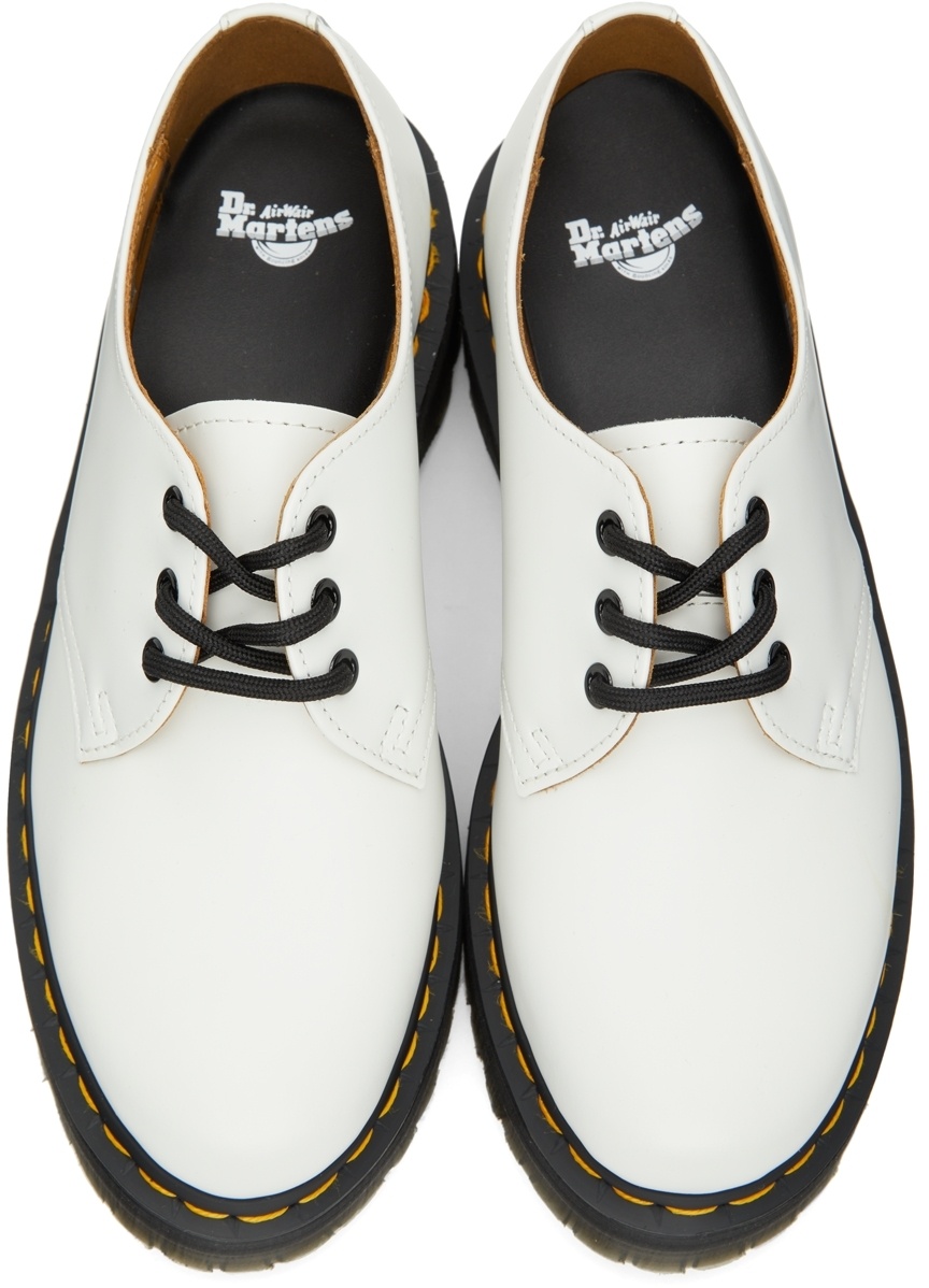 Dr. Martens White 1461 Smooth Platform Derbys In White