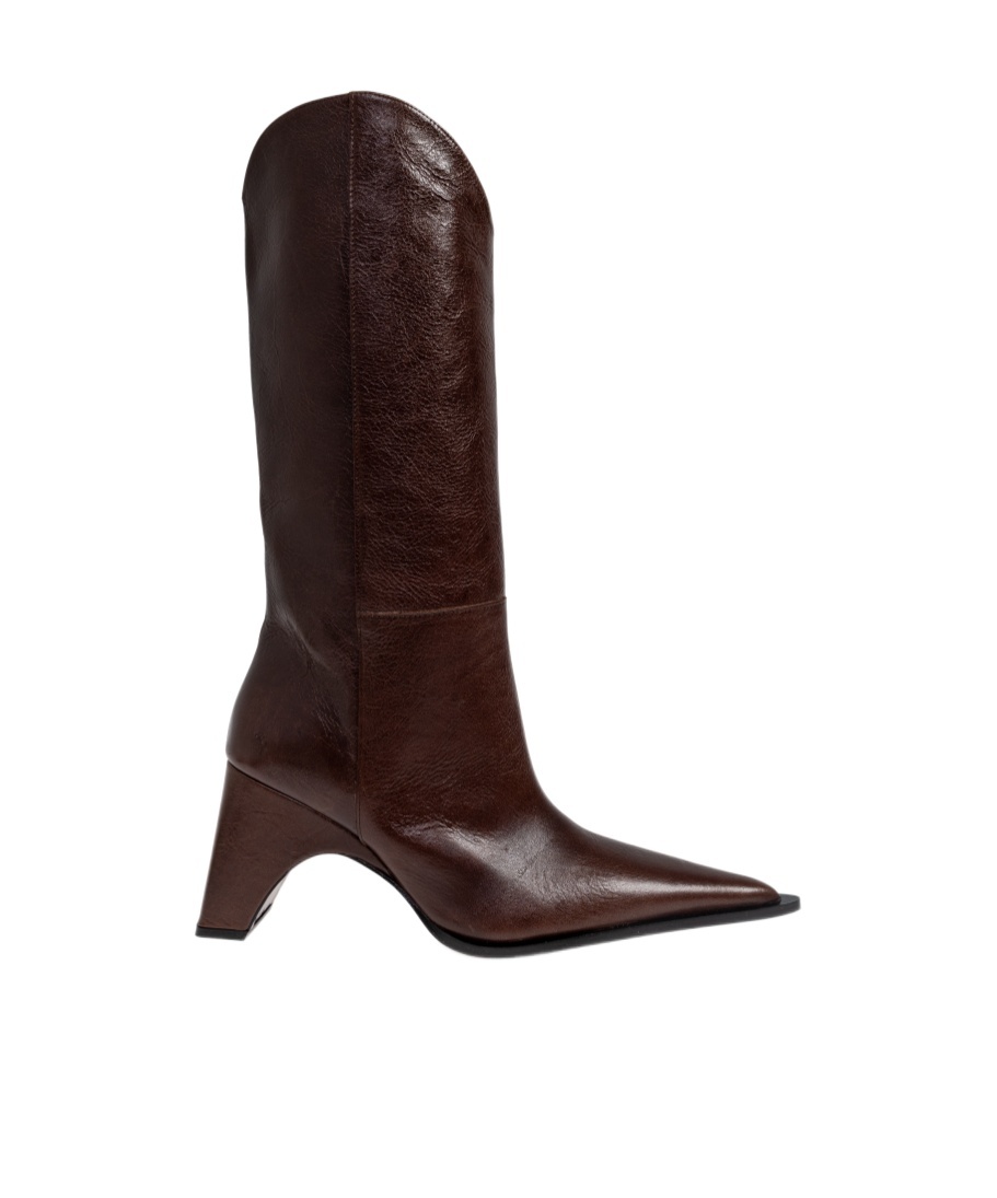 Coperni Pointed Ankle Boots In Brown