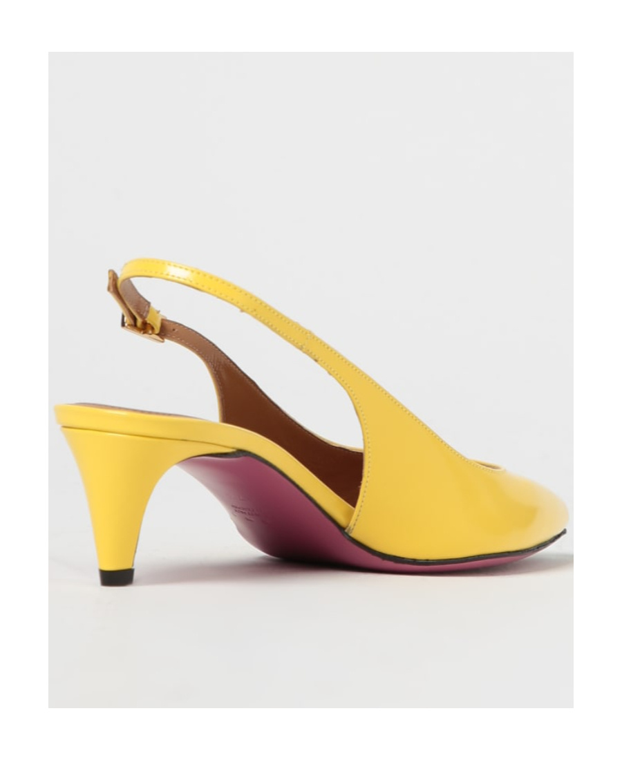 Marni 55mm Slingback Leather Pumps In Yellow