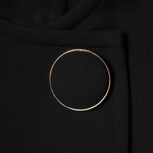 Gucci Vest With Maxi Buttons In Black