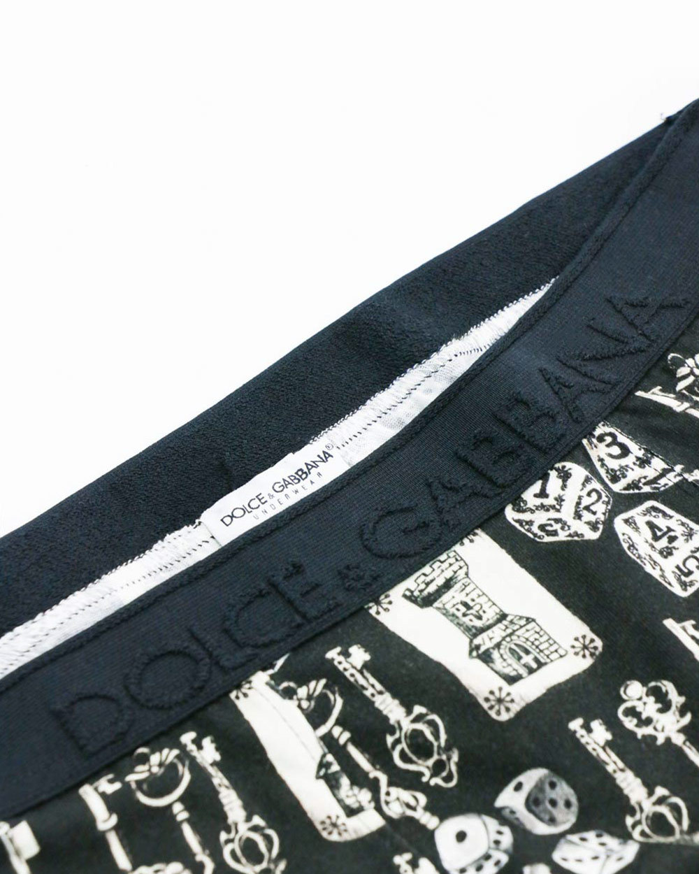 Dolce & Gabbana Pattern Printed Underwear In Black