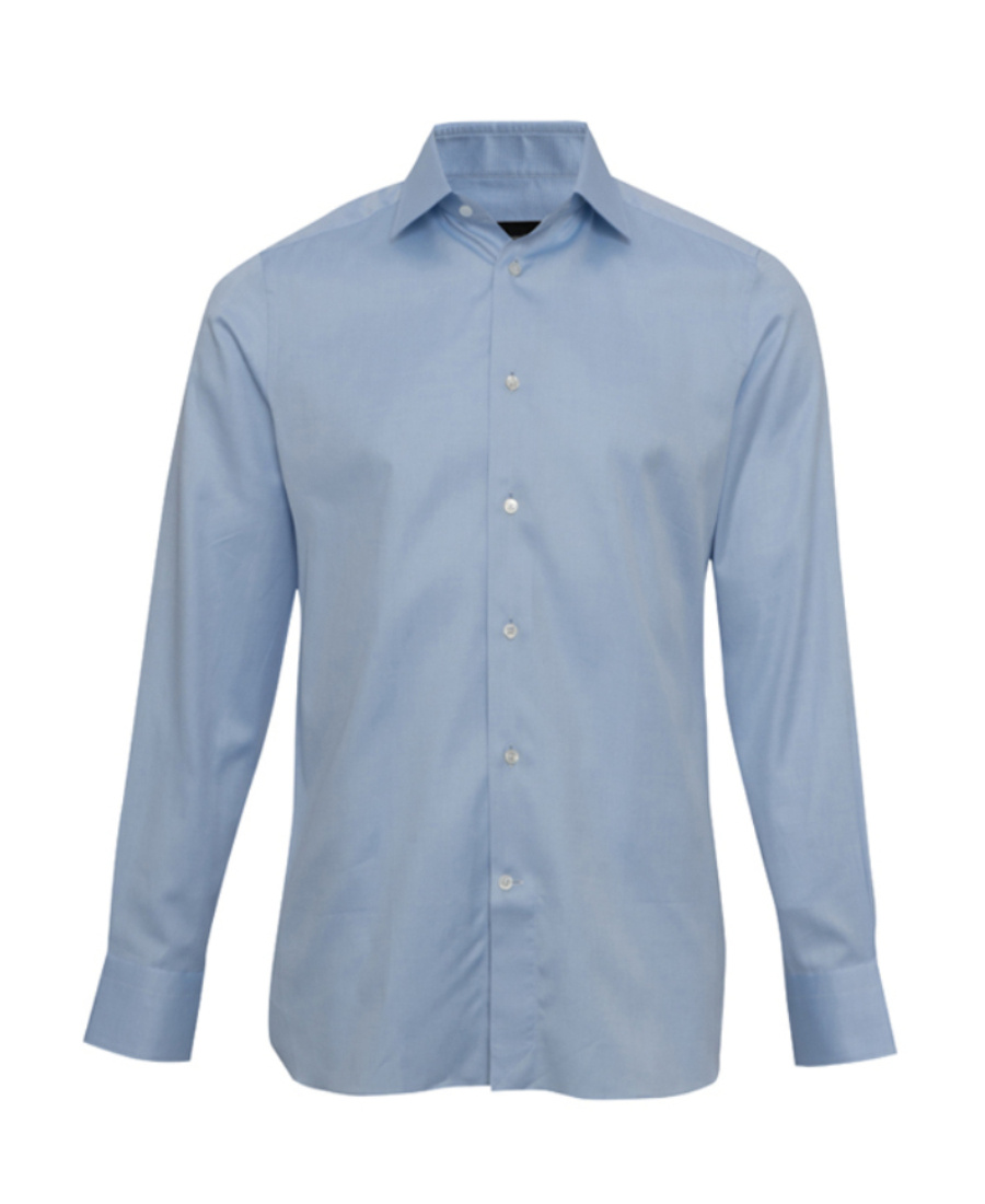 Shop Zegna Long-sleeved Shirt In Blue