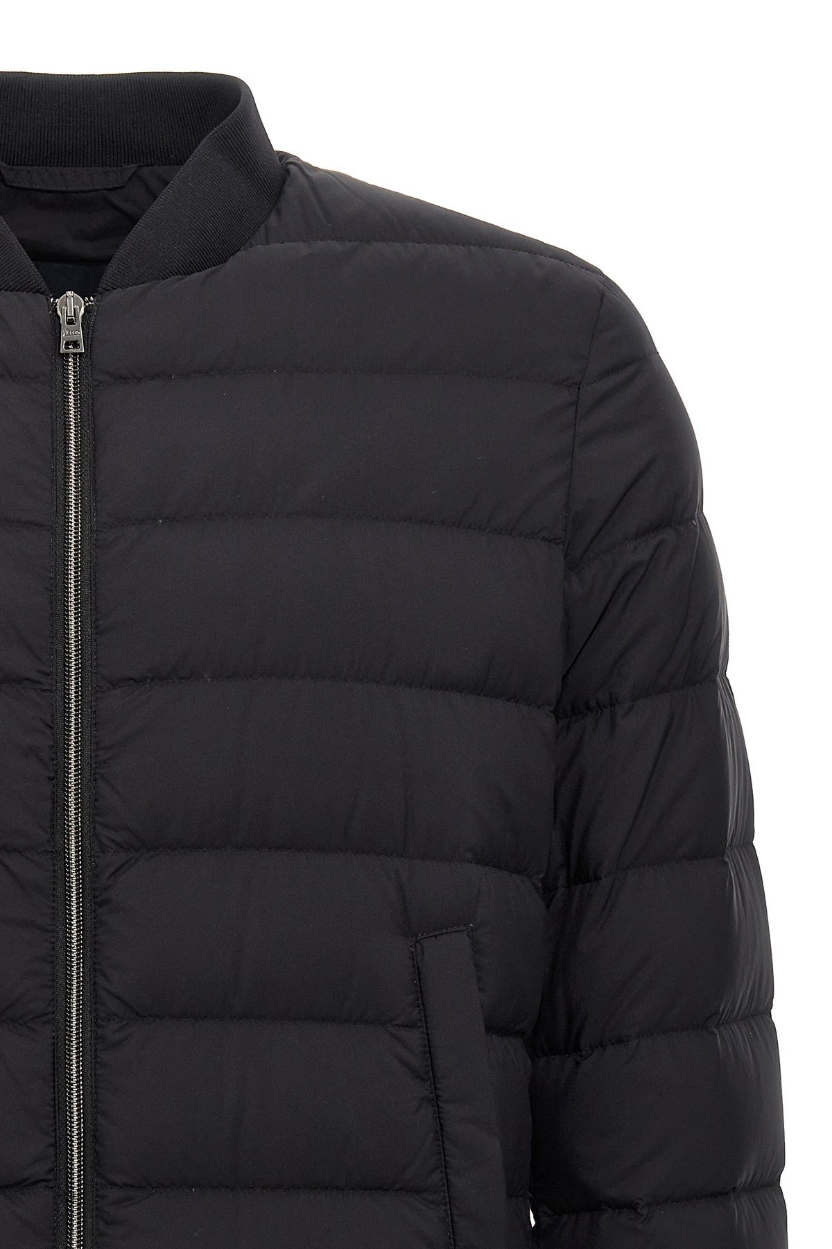 Herno Laviatore Bomber Jacket In Black