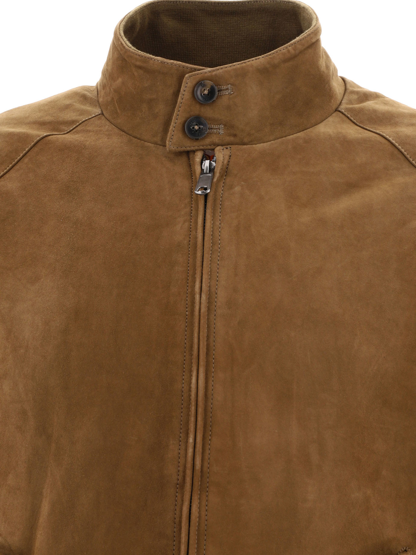 Shop Baracuta Long-sleeved Casual Jacket In Brown