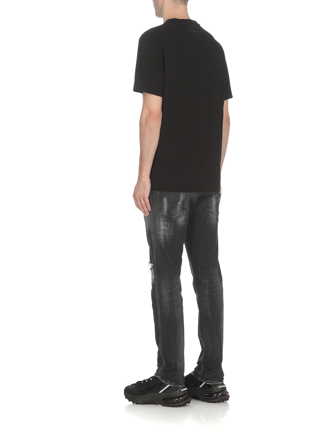 Dsquared2 Icon Studded T-shirt In Black
