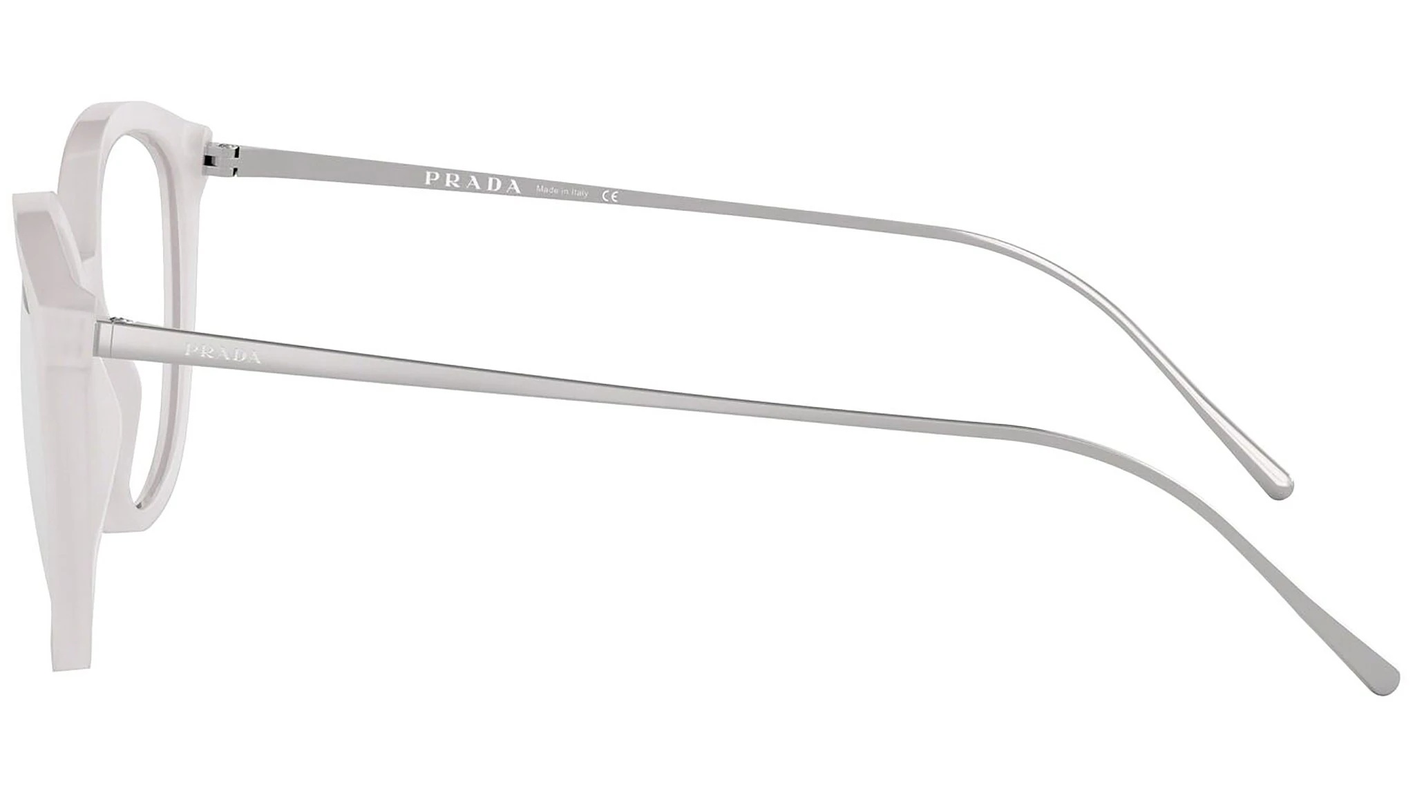 Prada Square Flat Mirror In White