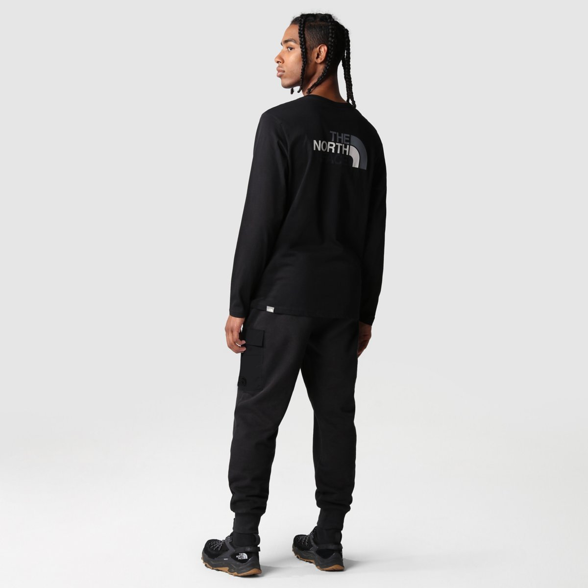The North Face Evolution Oversized Crewneck Sweatshirt In Black