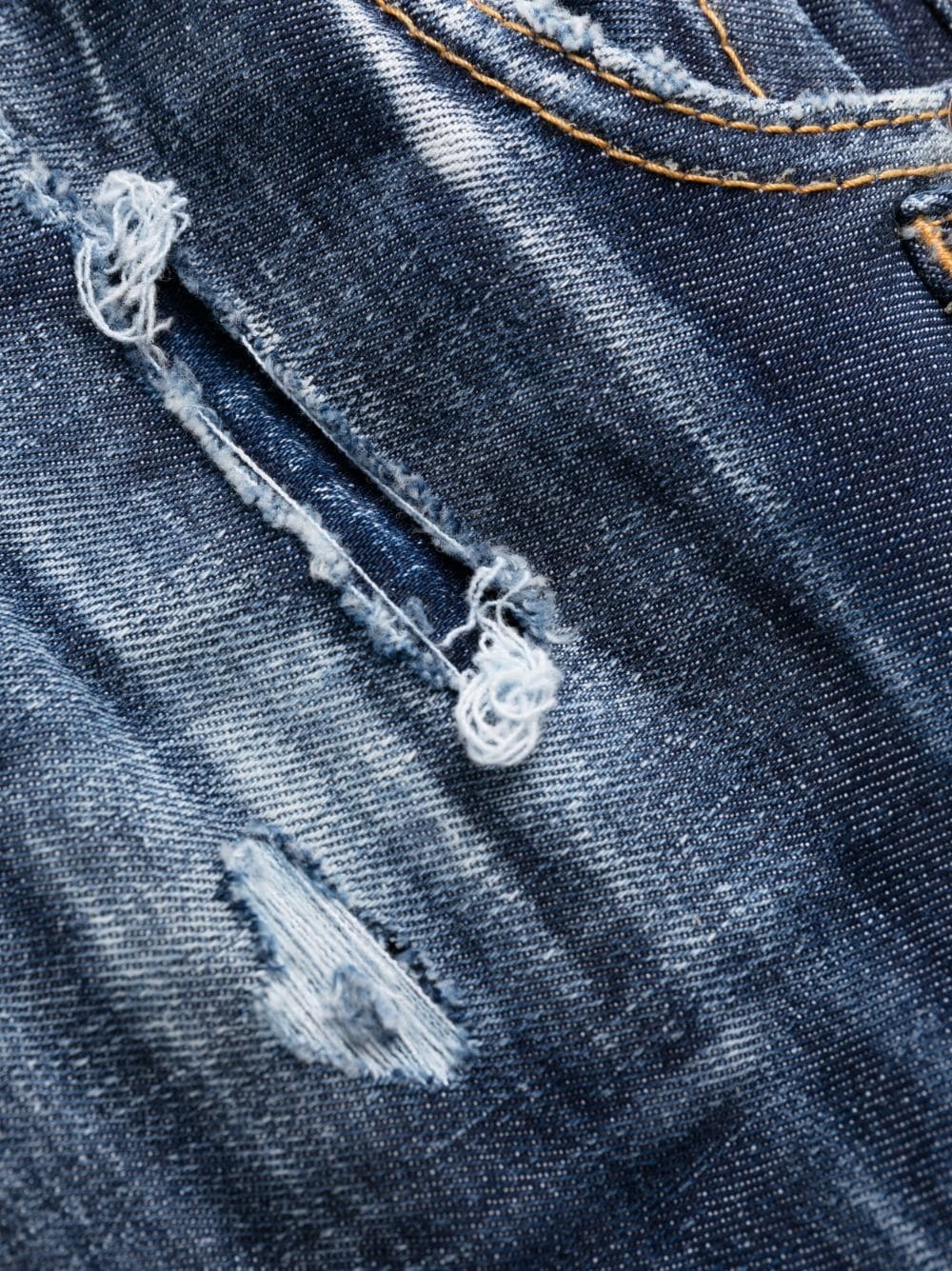 Dsquared2 Distressed-effect Skinny Jeans In Blue
