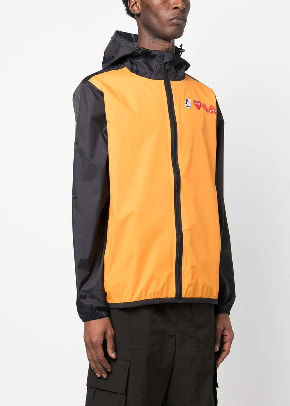 Comme Des Garçons Play Two-tone Jacket In Yellow
