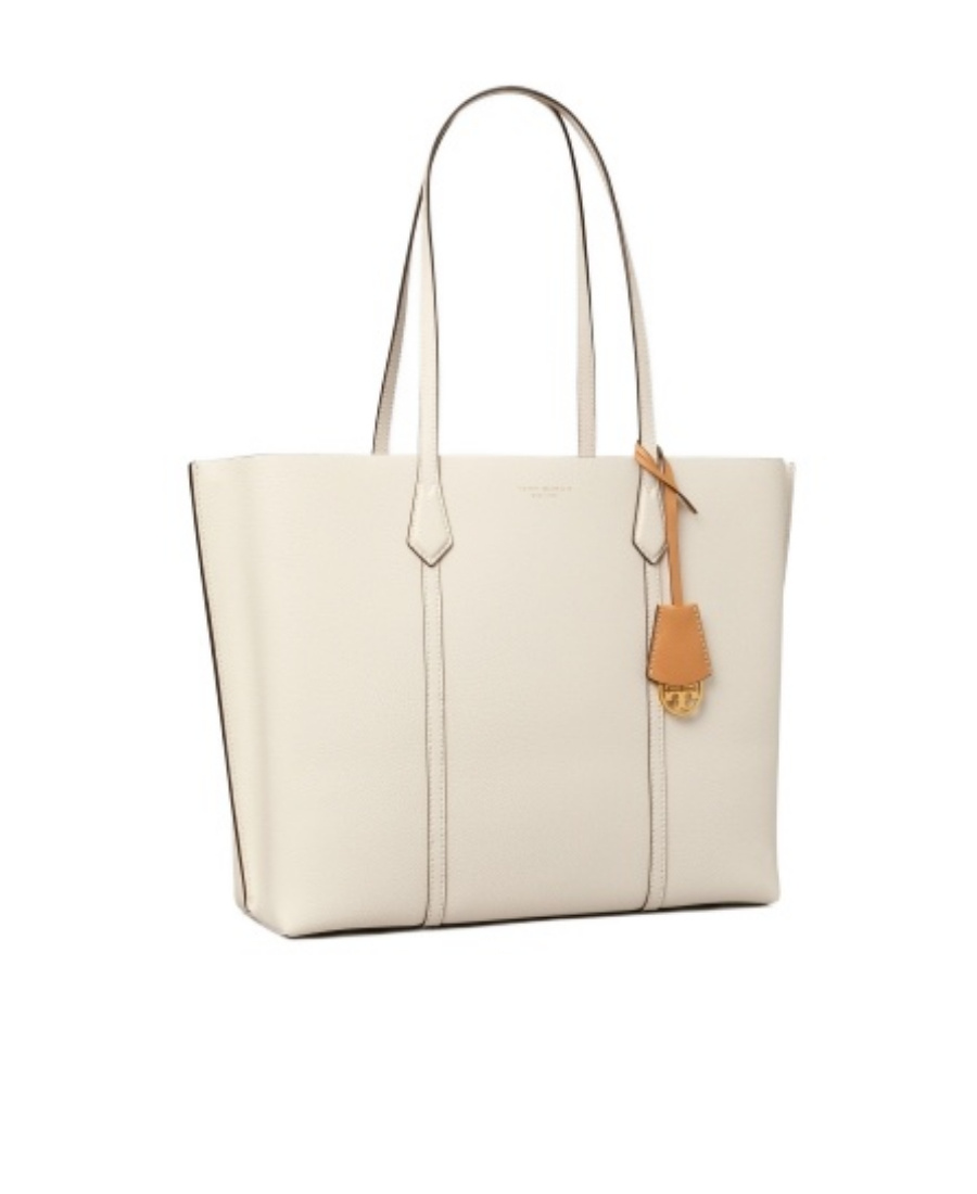 Tory Burch Perry Triple-compartment Tote Bag In White