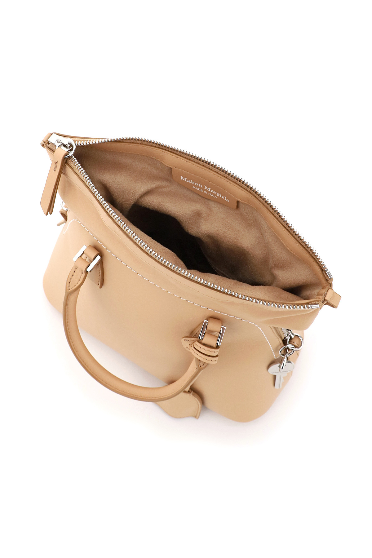 Maison Margiela 5ac Leather Tote In Nude