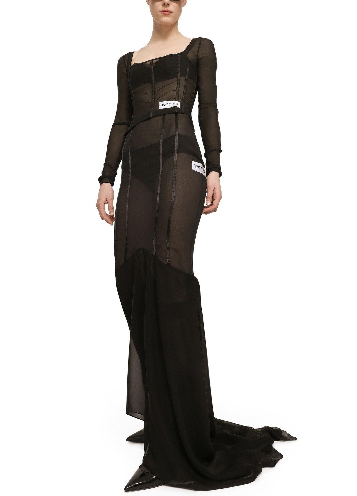 DOLCE & GABBANA MERMAID LOTUS LEAF HALF SKIRT