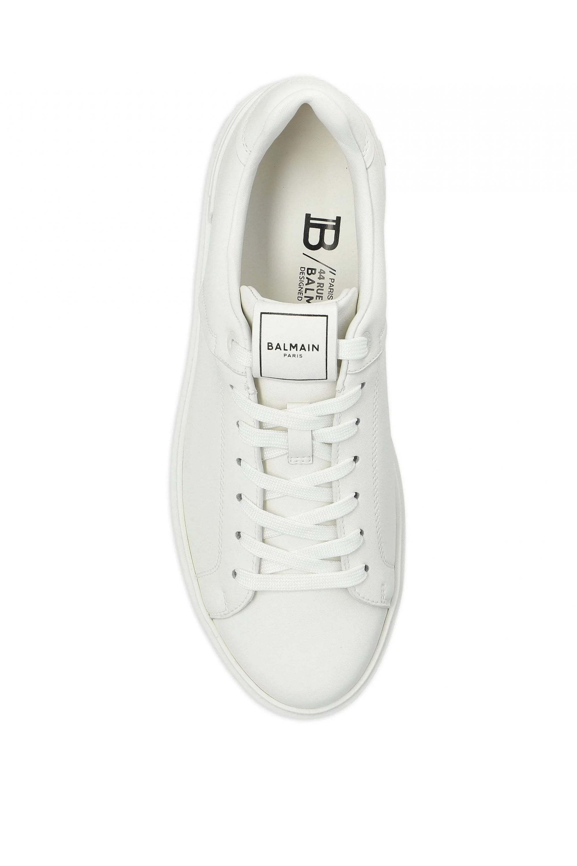 Balmain Lace-up Sneakers In White