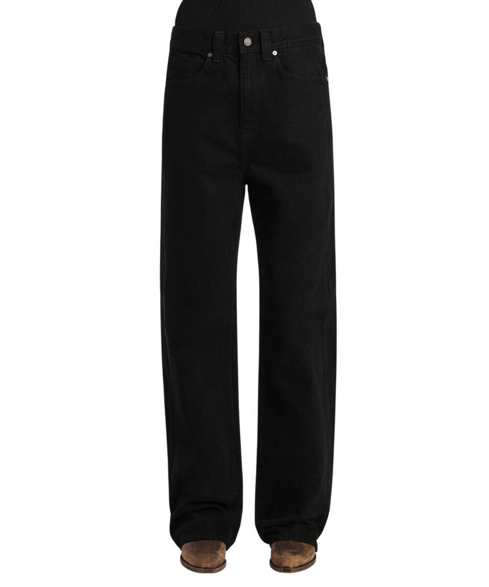 Khaite Jeans With Belt Loops In Black