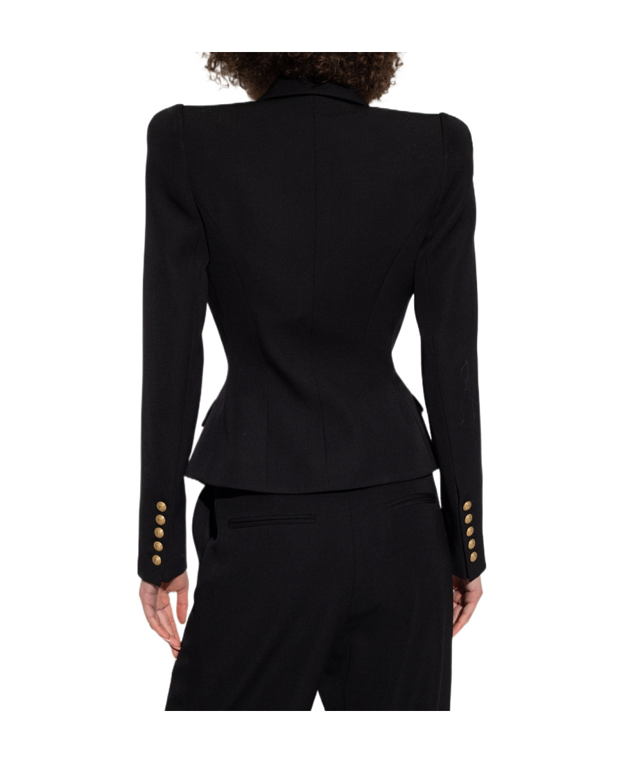 BALMAIN CRYSTAL-EMBELLISHED TAILORED BLAZER