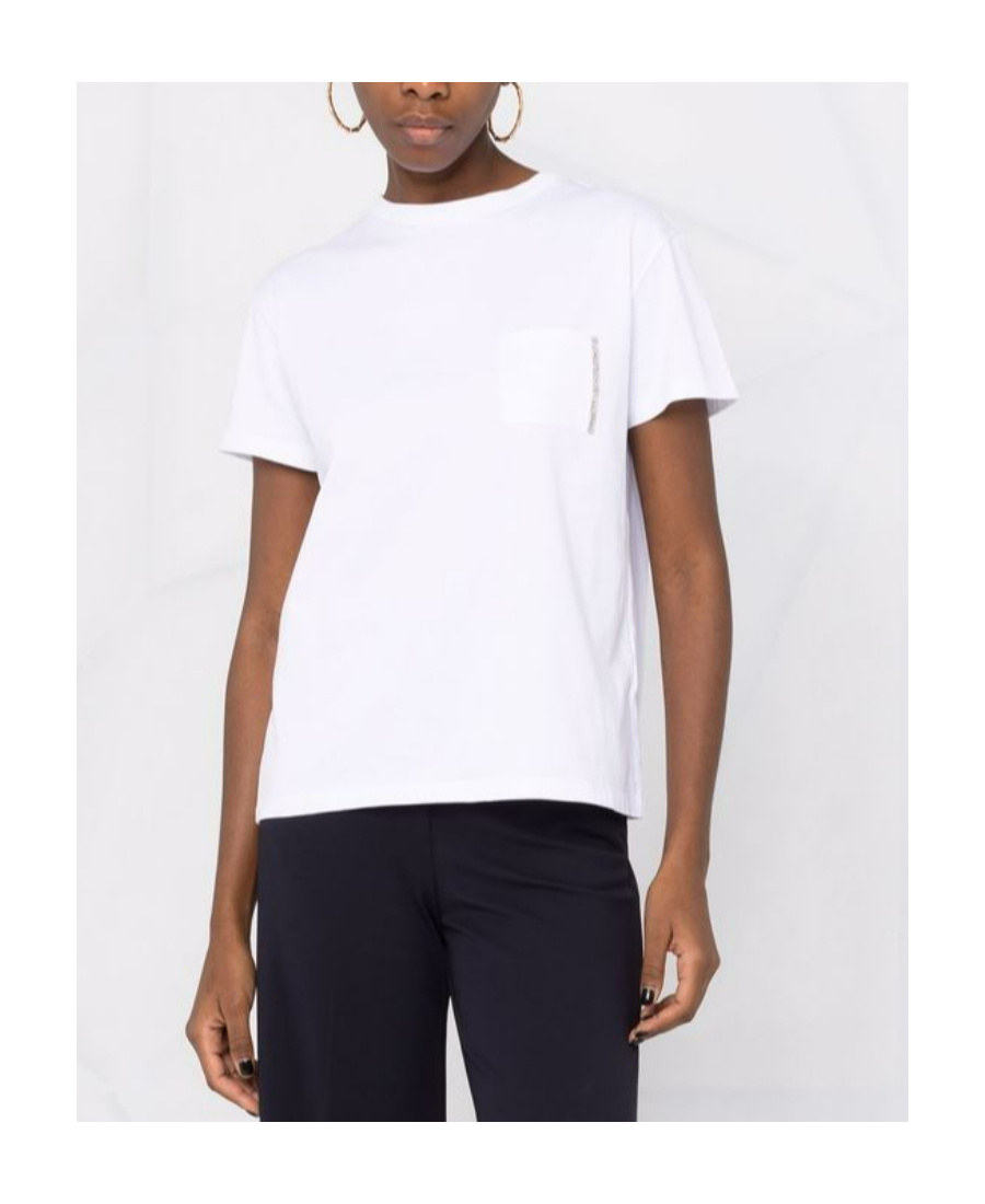 Fabiana Filippi Short-sleeved Crewneck T-shirt In White