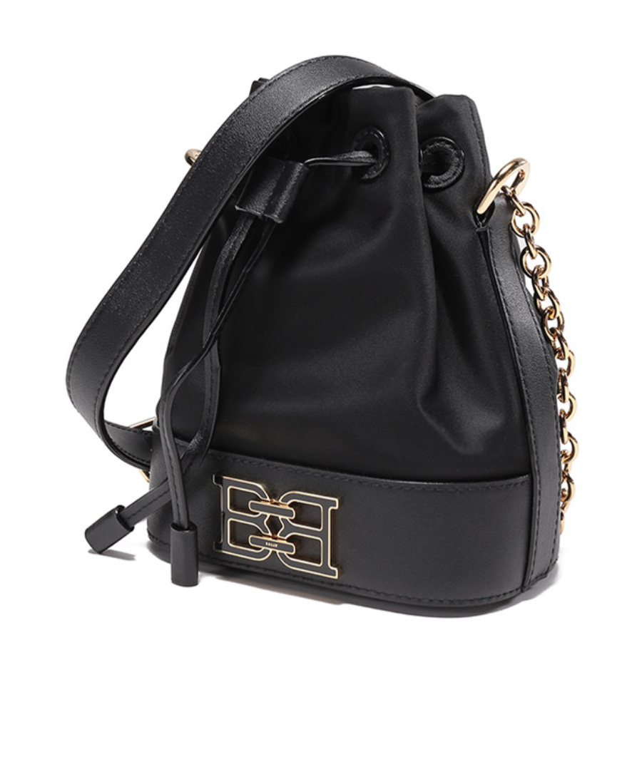 BALLY DRAWSTRING BUCKET CROSS-BODY BAG