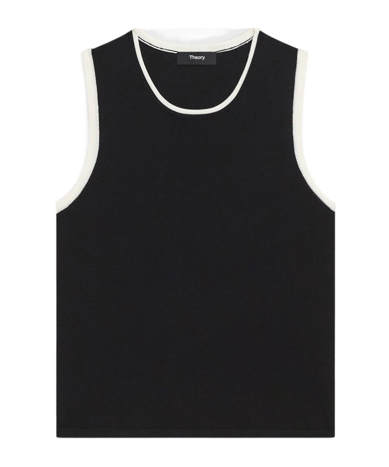 Theory Sleeveless Wool Vest In Black