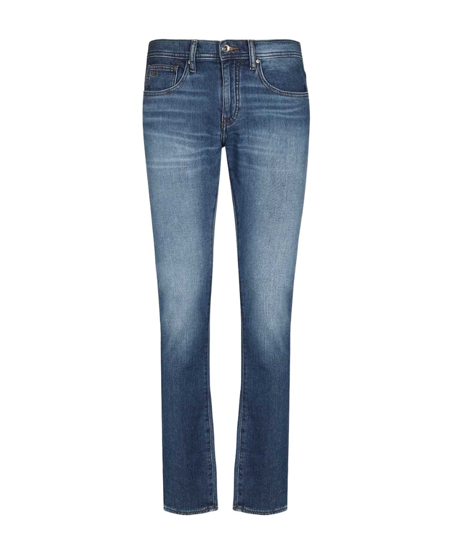 Armani Exchange Straight-leg Denim Jeans In Blue