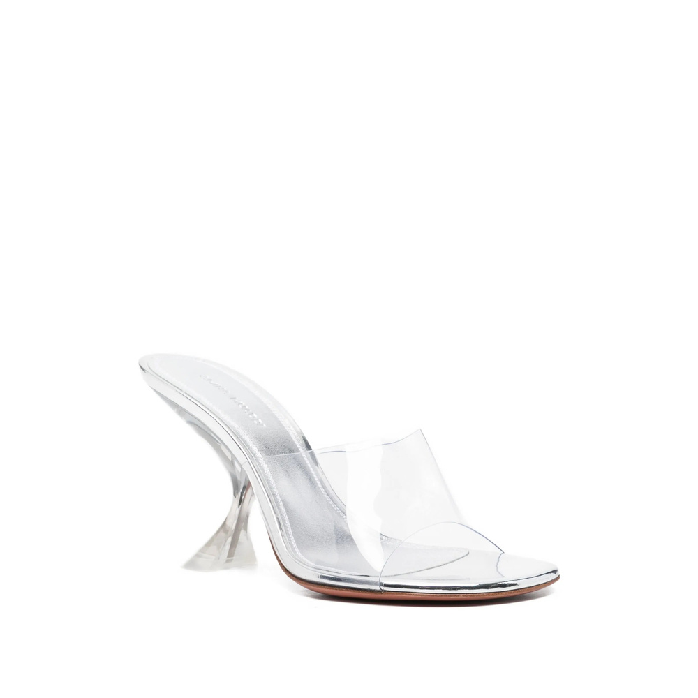 Amina Muaddi Open-toe High-heeled Sandals In White