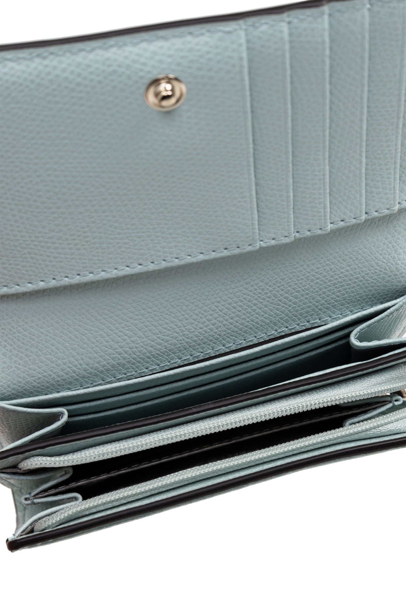 Furla Medium Camelia Leather Cardholder In Green