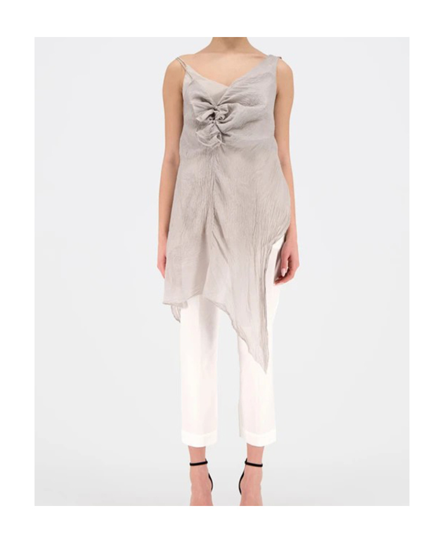 Marc Le Bihan Asymmetrical Design Vest In Nude