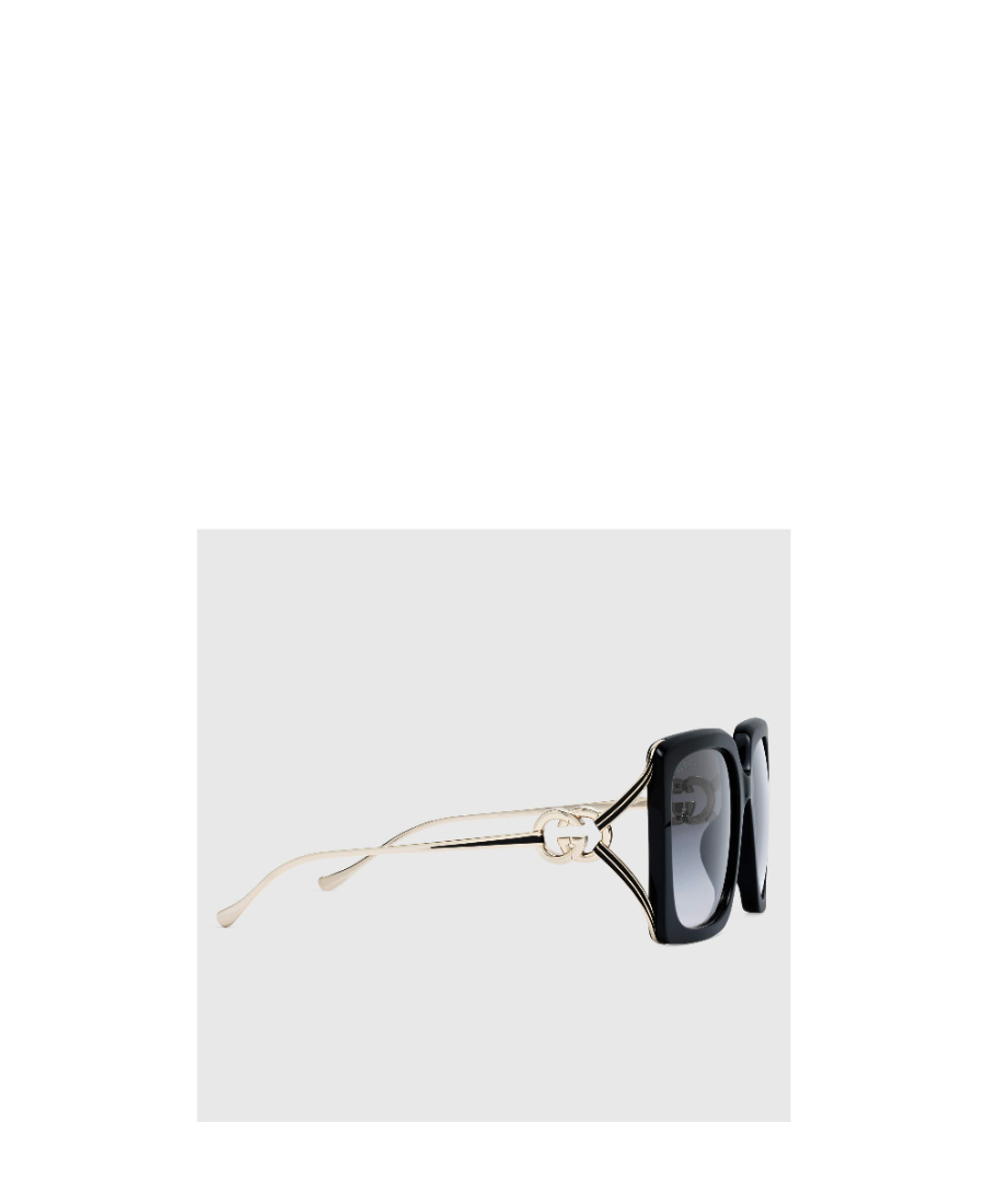 Gucci Oversized Rectangular Sunglasses In Blue