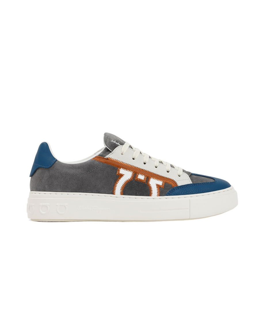 Ferragamo Lace-up Low-cut Skate Shoes In White